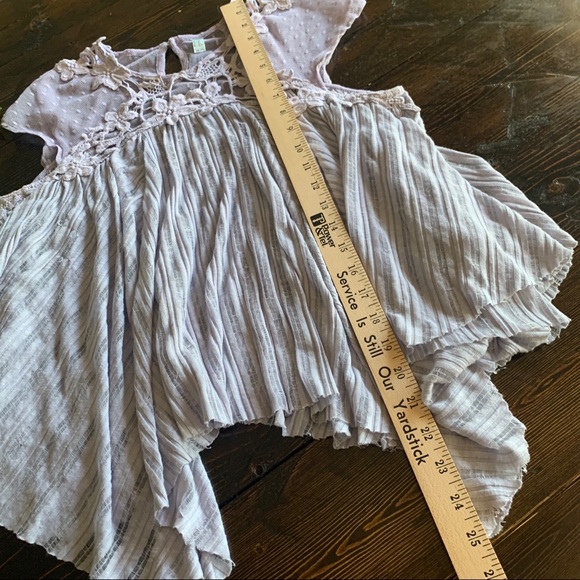 SOLD—Free People Handkerchief Lilac Flowy Top - Picture 8 of 8